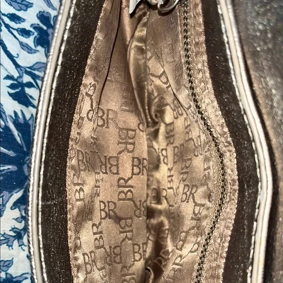 Banana Republic ruched bronze leather Clutch Bag - Picture 5 of 5